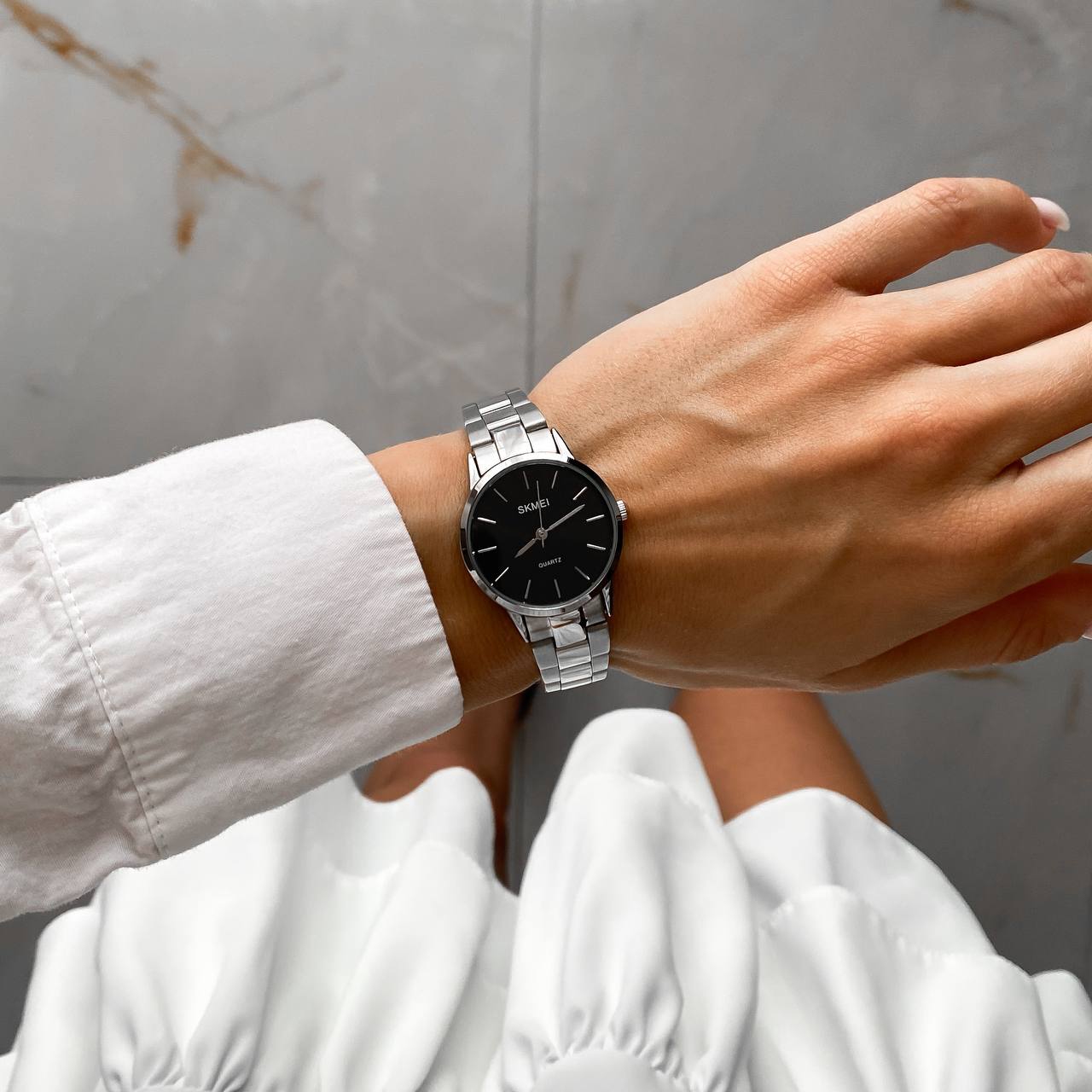 Жіночий годинник Skmei 1695BK Black - Your Watch