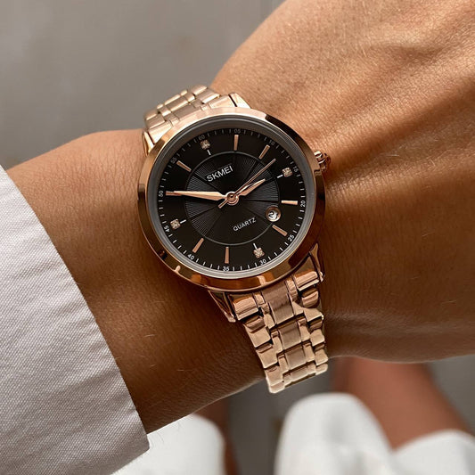 Жіночий годинник Skmei 1819RGBK Rose Gold - Black - Your Watch